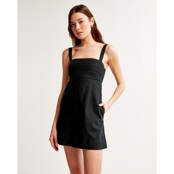 Abercrombie & Fitch Emerson Linen-Blend Skort Dress - Picture 1 of 6